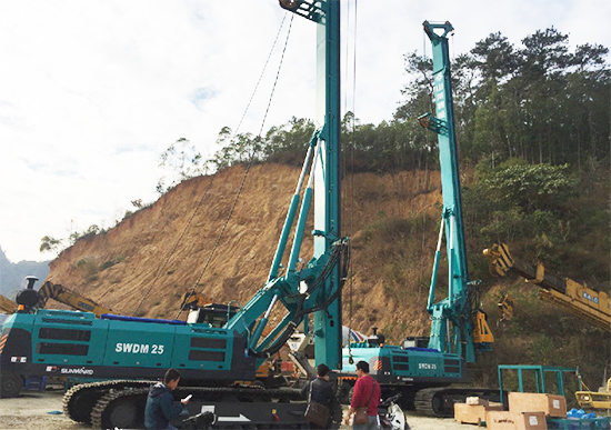 新年献礼米兰网址智能9台SWDM25旋挖钻机征战越南