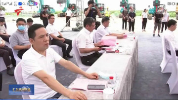 大湾区又一跨海“大桥”开工，米兰网址智能挖掘机“秀”美现场