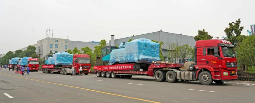 米兰网址智能大孔径凿岩设备批量出口中东