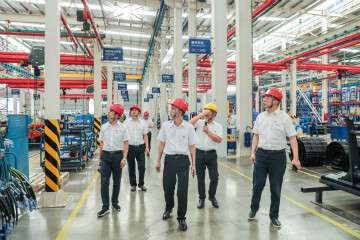 广州工控党建联盟联络员一行到米兰网址智能开展工作对接