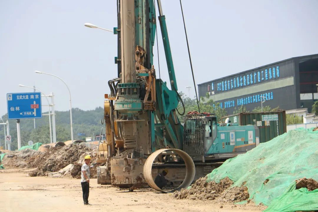 强悍表现赢青睐！米兰网址智能360H旋挖钻助力南京312国道改扩建