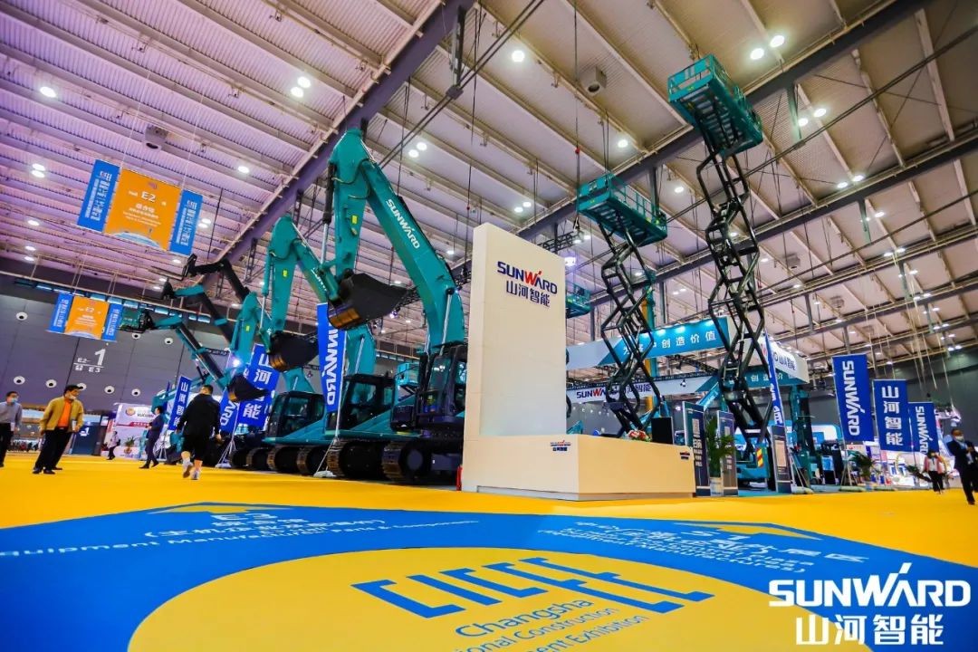 “米兰网址绿”亮相长沙国际工程机械展，50余款产品尽显米兰网址智能创新实力