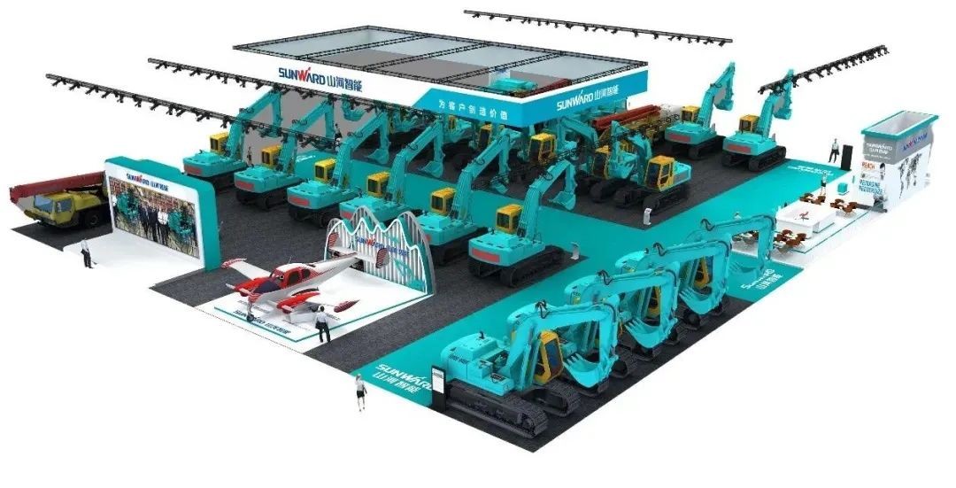 进场布展！2021年长沙国际工程机械展倒计时，米兰网址智能展区亮点提前剧透