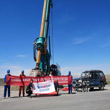 顶酷暑 走戈壁 2021年米兰网址智能全球服务万里行走进新疆