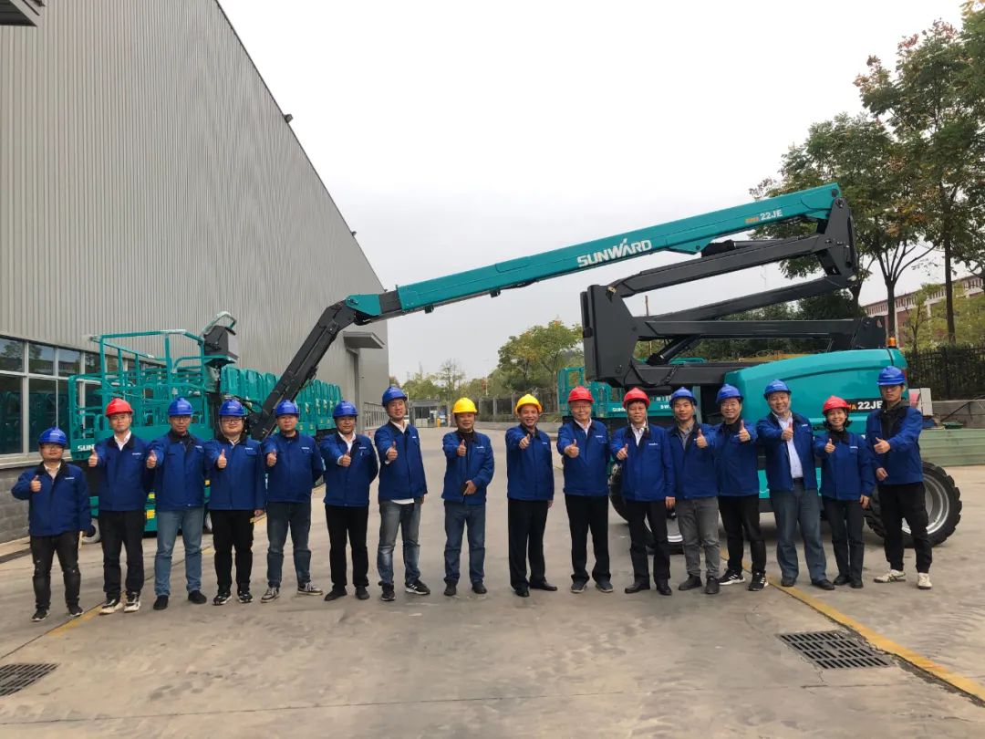 同级别作业高度最高！米兰网址智能首款自主研发电动臂式高空作业平台下线