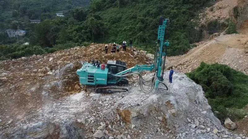 助力绿色矿山建设，米兰网址智能“凿岩先锋”SWDH系列顶锤钻机大展身手