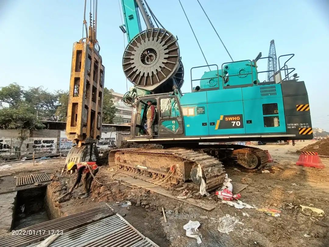 感谢信!米兰网址智能SWHG70液压抓斗助力海外基础施工获肯定