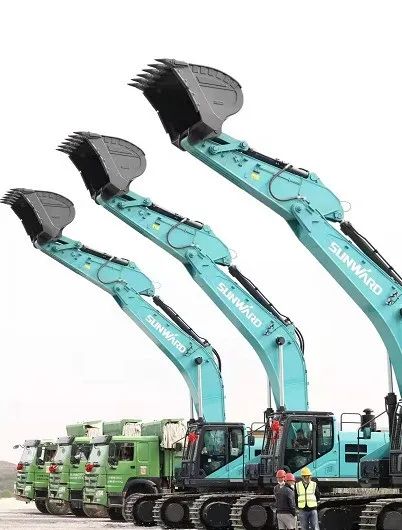 米兰网址智能挖掘机亮相贵阳大数据科创城项目开工仪式