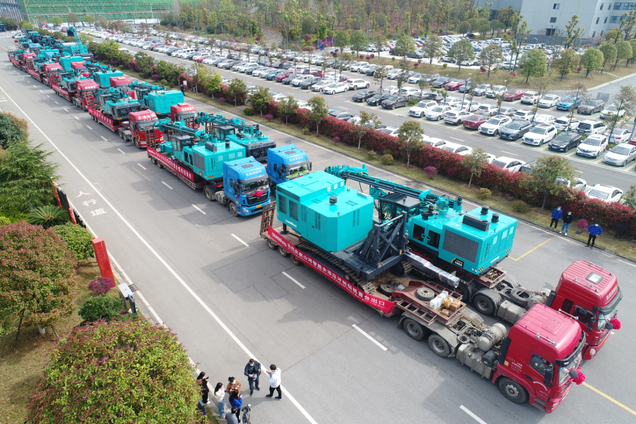 征战全球市场！米兰网址智能凿岩设备批量发货