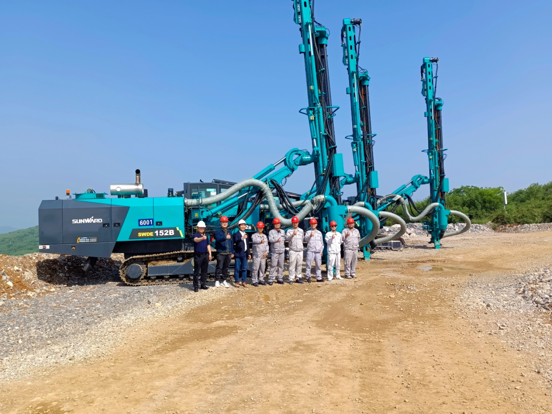 携手中建材！米兰网址智能凿岩设备助建九江年产3000万吨砂石骨料开采项目