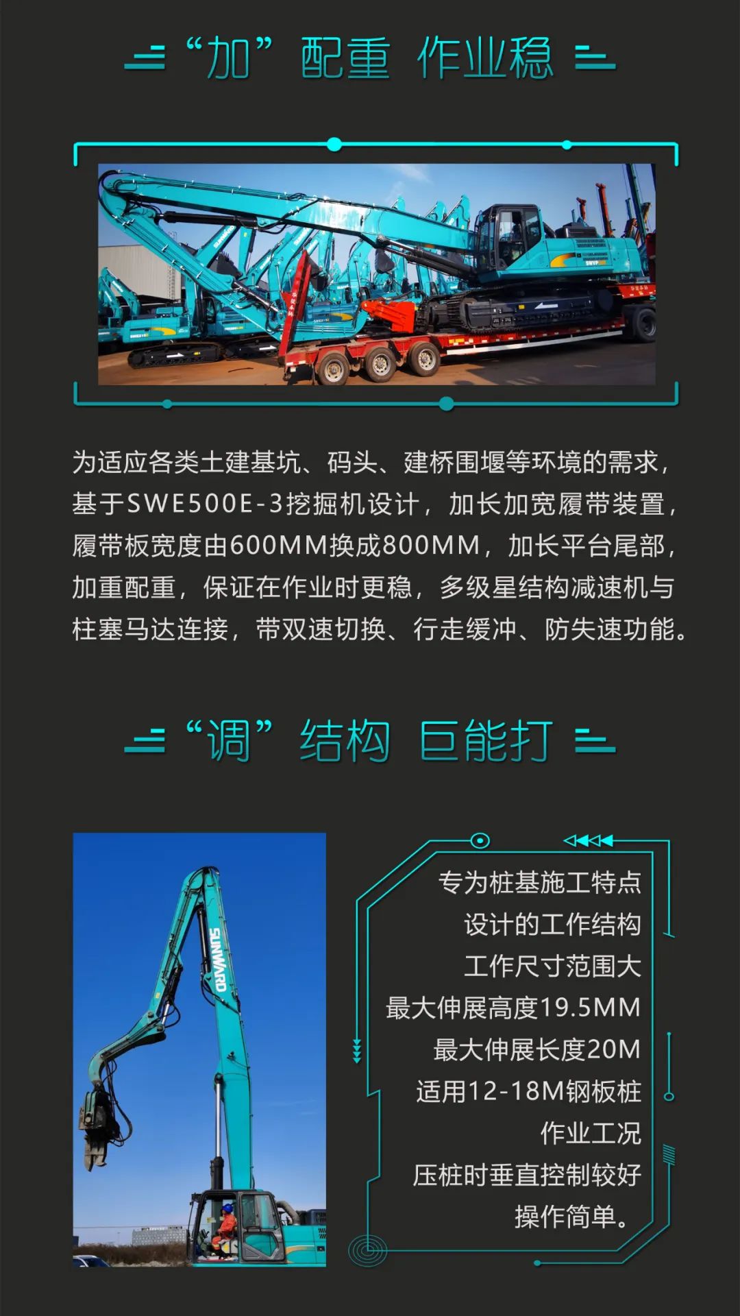 一图读懂 | 专业、高效、经济！米兰网址智能带您解锁液压振动桩机的多种用途