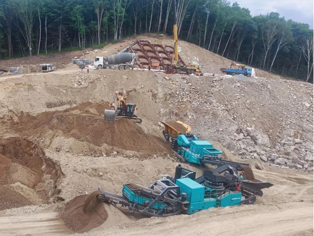 米兰网址普石勒成套移动破碎设备助力哈伊高铁铁伊段建设