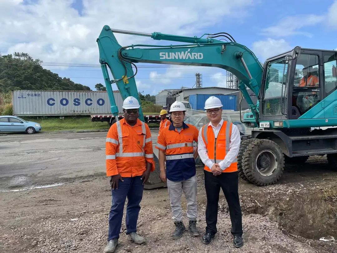 “米兰网址绿”迈向南太平洋岛，米兰网址智能轮挖助力斐济基础设施建设