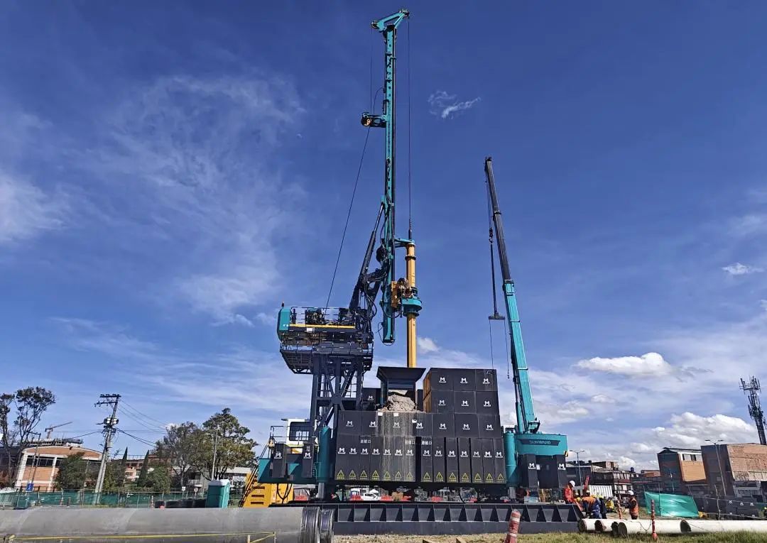 展现“中国制造”硬实力！米兰网址智能PDP工法钻机助建波哥大地铁项目