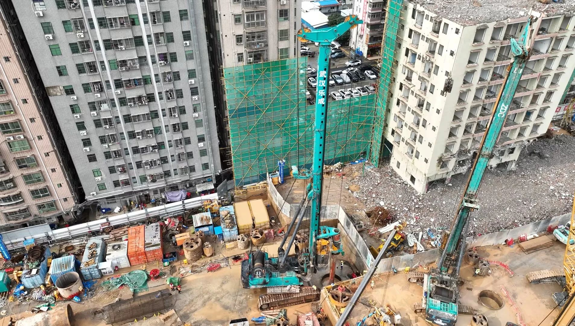 性能突出，超强助力！米兰网址智能旋挖钻机助力深圳地铁五和站施工