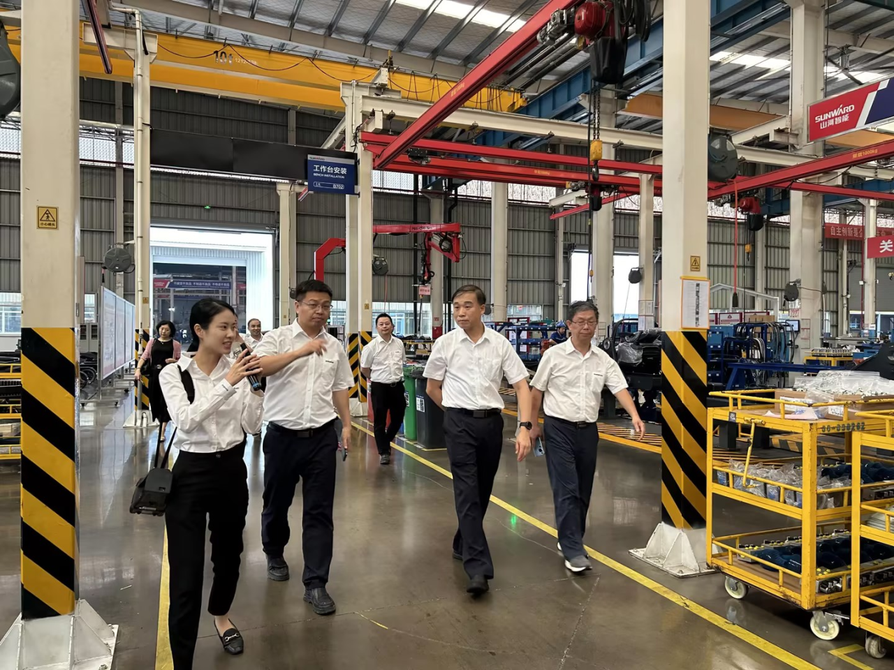 深化交流合作！广州港李明忠副总经理率队莅临米兰网址智能考察交流！