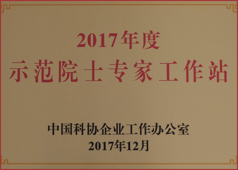2017年度示范院士专家工作站